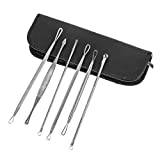 Beavorty 1 Set Blackhead Removal Tool Daily use blackheads needle pimple extractor pore cleaner blemish extractor tool Cell clip for blackheads remover pores Stainless steel accessories