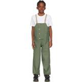 fairechild Kids Green Dungaree Rain Pants - Laurel - 4-6Y