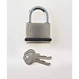 Federal Security Nickel on Brass Outdoor 40mm Padlock - Gate Lock, Shed Lock, Locker Lock, Site Security, School lockers, Gym Lock, Bag Lock
