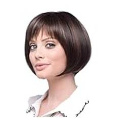 Guangcailun Wide Applications Real Human Hair For Fashion Bangs Wigs High Temperature Fiber Synthetic Hair Short Wig For Women Safe