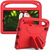 Case for Huawei MediaPad M5 Lite (8.0 Inch) with Kickstand, Lightweight Protective Case for Children – Red