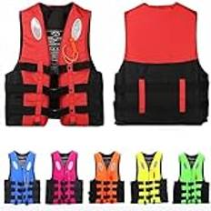 Lifejacket For Adults Flood Prevention Lifejacket Marine Work Lifejacket Marine Adult Lifejacket Buoyancy Aids For Adults,red,L