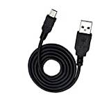 iTechCover® USB Cable Charging Cord/Charger Power Lead Wire for Sony XDR-P1DBP Pocket DAB Radio/Black / (1m / 3.3ft)