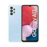 Samsung Galaxy A13 Mobile Phone SIM Free Android Smartphone 6.6 Inch Infinity-V Display, 4GB RAM, 64GB Storage, 5,000 mAh Battery, Light Blue, Android 12 Light Blue (Renewed)