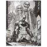 Canvas Print DC Comics - Batman Haunted, (60 x 80 cm)