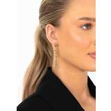 14k Gold Plated Chain Earrings - SALE - One Size / Gold