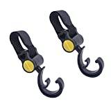 Baby Stroller Hooks Clips, Convenient Stroller Accessories Mommy Bag Hooks for Hanging Diaper Bags,Purse,Stroller Organizer, Perfect for Babyzen Yoyo, Britax, Pushchair