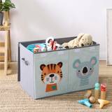 Large Toy Storage Box - Fabric Chest with Lid - Organise and Store Kids Toys in Nursery Living Room Play Room - 62.2 x