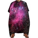 Nebula Red Galaxy Fashion Adult Barber Apron With Adjustable Neck Buckle Waterproof Hair Cutting Cape