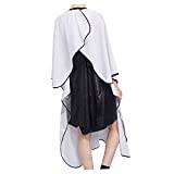 minkissy Barber Cloth Hairdressing Cape Smock Barber Cape Smock Hairdressing Cape Cloak Hair Cutting Cape Barber Cape Cloak Salon Cape Child Hairdressing Tool Fabric White Visible