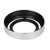 Fujifilm X20 Lens Hood Neck Duster Brush for Hair Cutting Lens Hood LHX10 Beautiful Appearance Hollow Metal Compact Detachable Camera Lens Hood for Fuji X10X20X30argent (Silver)