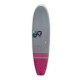 Baju 8ft Classic Foam Surfboard - Pink / Grey - 8ft 0