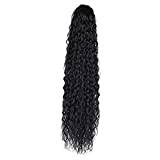 LALAFINA Ponytail Drawstring Wig Curly Wig Dark Red Hair Extensions Human Hair Ponytail Extension Hair Braiding Tool Curly Hair Wig Hair Piece High Temperature Wire Hair Strands