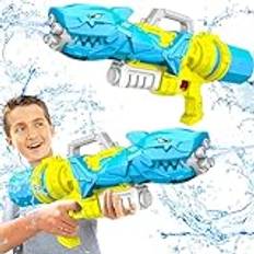 SGM-LD236A, Water Gun for Kids, Shark 850CC Squirt Gun for Kids, Manual Water Blasters for Kids, Water Squirt Guns for Adults, With out Battery Water gun for Swimming Pool Beach Sand Play Gifts