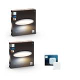 Philips Hue - 2x Aurelle Round Ceiling Lamp + Hue Bridge - Bundle