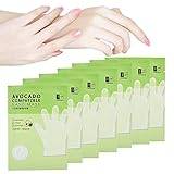 Moisturizing Hand Mask with Avocado, Nourishes and Prevents Dry Cracked Hands, 7pcs