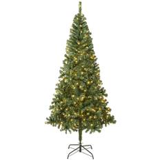 First Traditions Linden Spruce Wrapped Tree With 400 Warm White Led Lights