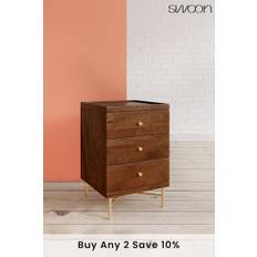 Swoon Brown Halle Bedside Table