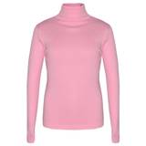 (7-8 Years, Baby Pink) Kids Girls Polo Neck T Shirt Thick Cotton Turtleneck Jumper Long Sleeve Top 2-13 - 7-8yrs