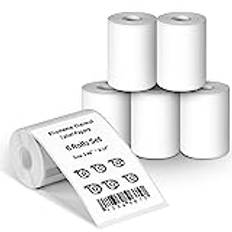 [6x100 pcs] Phomemo Labels for Label Printer, 1.96''x3.14''(50x80mm) Thermal Printer Label Papers,100Pcs Per Roll, Compatible with Phomemo M120/M110/M220/M200 Label Printer,Black on White