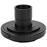 Akozon Microscope Lens Adapter Ring, 23.2mm Microscope T Mount Extension Tube T2 Mount Adapter Ring For Nikon F Mount Camera