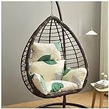 Outdoor Patio Hanging Chair Hammock Swing Egg Chair with Stand,Stand Rattan Hanging Egg Chair,Indoor/Outdoor Hanging Chair for Patio Bedroom Balcony (Size:66X45CM,Color:D)(Egg chair not included)