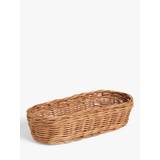 John Lewis Solid Rattan Bread Basket, Natural