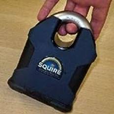Squire SS100 CEN6 Padlock with Twin Restricted R1 Lock cylinders (Closed Shackle Key to Differ)