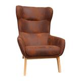 Estancia Lounge Chair - brown (95.0 H x 65.0 W x 65.0 D cm)