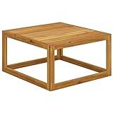vidaXL Outdoor Coffee Table, Robust Acacia Wood Construction, Unique Wood Grains, Weather Resistant, Suitable for Patio-Garden-Deck-Poolside, Brown