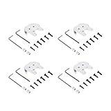 misppro Protective Motor Mount Base Crack Repair Kit, Motor Seat Crack Protection RC Airplane Parts Aluminum Alloy Reinforcement for DJI Phantom 3, Silver