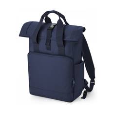 Bagbase Recycled Twin Handle Roll-Top Laptop Backpack BG118L Navy Dusk