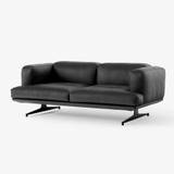 &Tradition Inland AV22 sofa - Noble aniline leather black Designer Furniture From Holloways Of Ludlow