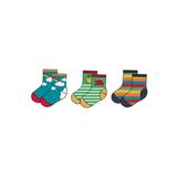 Frugi Rainbow Bug Little Socks 3 pack - Shoe 6-8