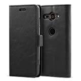 Mulbess Sony Xperia XZ2 Compact Case, Sony Xperia XZ2 Compact Phone Cover, Flip Leather Wallet Phone Case for Sony Xperia XZ2 Compact, Black