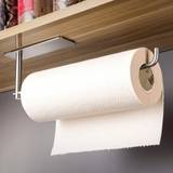 Paper Towel Holder Under Kitchen Cabinet - Self Adhesive Towel Paper Holder Stick on Wall, SUS304 Stainless Steel
