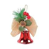 Cymwer DIY Jingle Bells Hanging Pendant Front Door Handmade Xmas Bell Garland Bell Garland Pendant Christmas Tree Ornaments