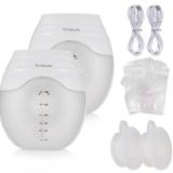 Putybudy 2-Pack Portable Breast Pump Hands Free Wearable Electric Breast Pump