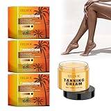 2024 Summer Hot Intensive Tanning Luxe Gel, Soft Brown Intensive Tanning Gel, Tan Accelerator With Coconut Oil And Vitamin A & E, Natural Tanning Accelerator Cream For Outdoor Sun (3PCS)