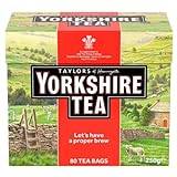 Taylors of Harrogate Yorkshire Tea 80 Tea Bags 250g-Food
