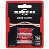 Surefire 123A 3V Lithium Batteries (Pack of 2) - Red