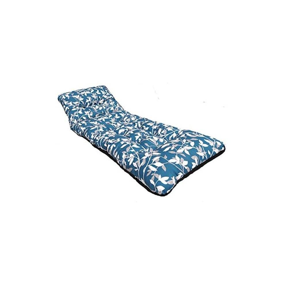 GB Leisure Thick Replacement Garden Recliner Relaxer Chair Cushion Ashley Blue Design