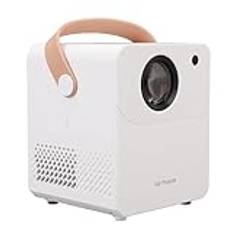 1080P Projector with WiFi and Bluetooth 5.0, Small Projector Cheap Portable Projector for IPhone, Android, 180ANSI, Outdoor Movie Projector, 128G Expandable (UK Plug)