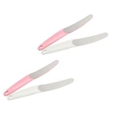 4 pcs pedicure files plastic nail for natural nails manicure tools double sided