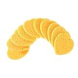 Ipetboom 20pcs Wood Pulp Cotton Cleansing Puff Facial Cloth Pads Cleaning Accessories Face Sponge Puff Make up Powder Puff Angled Sponges Cleaning Puff Makeup Remover Wipes Spa Miss