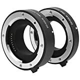 Sxhlseller Close Up Adapter Ring Partial Macro Autofocus Extension Tubes 10mm 16mm For Canon EOS EF‑M Mount Camera Macro Photography Aluminum Alloy ABS
