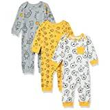 Amazon Essentials Disney | Marvel | Star Wars Unisex Babies' Cotton Overalls, Pack of 3, Winnie the Pooh Oh Bother!, Premature