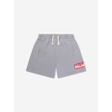 Boys Flames Sweat Shorts in Grey - Grey / 4 Yrs