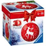 Ravensburger Red Reindeer Christmas Bauble 3D Puzzle-Ball (54 Pieces)