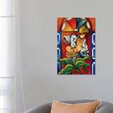 Drum and Stainglass by Dixie Miguez - Wrapped Canvas Graphic Art